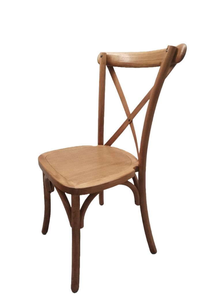 barna keresztpántos szék